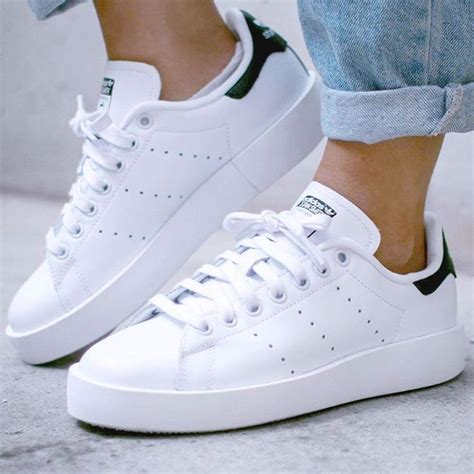 adidas damen stan smith bold sneaker weiß|Adidas stan smith bold pinterest.